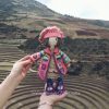 🌼 Zoey Doll – 32 cm | Handmade Hippie Amigurumi Doll