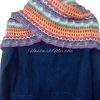 🍁 Multicolor Crochet Shawl – Handmade Triangular Scarf | 100% Cotton Yarn - Image 6