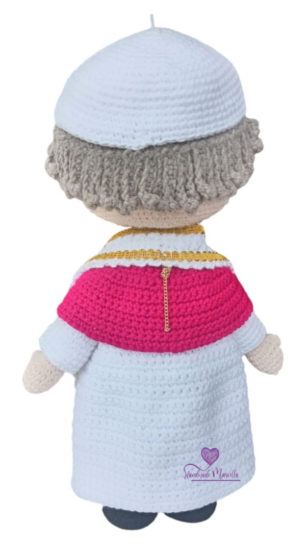 ✨ Handmade Amigurumi – Pope Leo XIV, First Peruvian-American Pope ✨ 27 cm. - Image 5